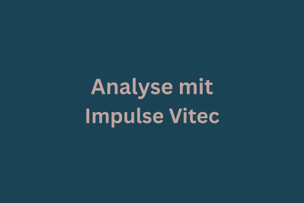 So arbeite ich: Methode 1: Analyse mit Impulse Vitec
